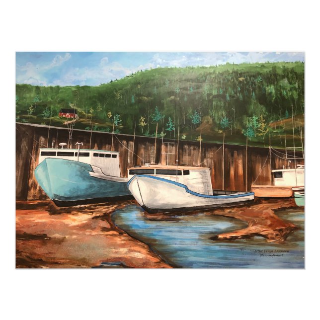 Foto Paisagem Acryílica da Vila de Pesca (Frente)
