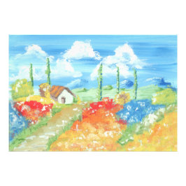 Foto Paisagem da vastidão da Toscana