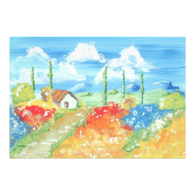 Foto Paisagem da vastidão da Toscana (Frente)