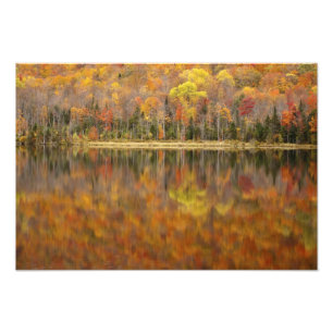 Foto Paisagem de outono com lago, Vermont, EUA