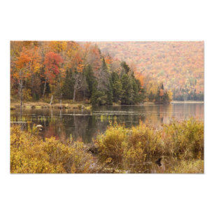 Foto Paisagem de outono com lago, Vermont, EUA 2