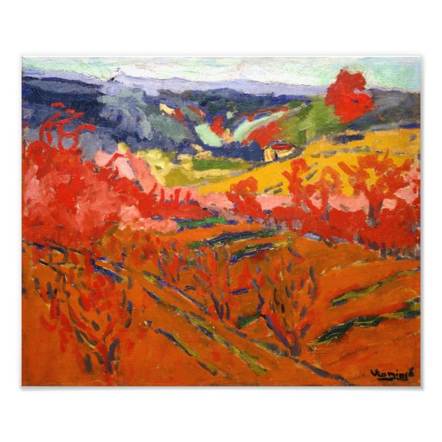 Foto Paisagem de outono | Maurice de Vlaminck | (Frente)
