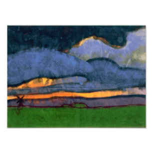 Foto Paisagem de Pântano com um Moinho Emil Nolde