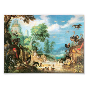 Foto Paisagem de Vintage Roelant Savery com Aves
