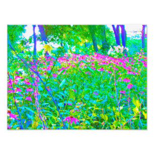 Foto Paisagem do Jardim Impressionista Azul Aqua