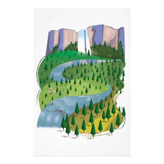 Foto Paisagem em Cascata (Frente)