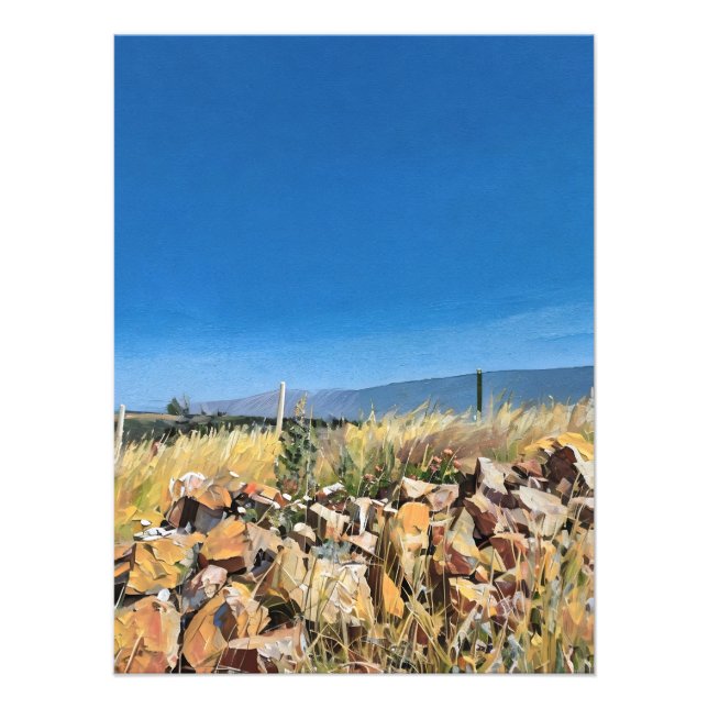 Foto Paisagem Pastoral Vibrante Com Céu Azul Claro (Frente)