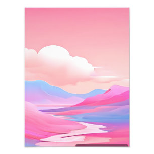 Foto Paisagem Rosa-Sonho e Roxo
