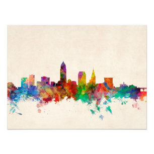 Foto Paisagem urbana da cidade de Cleveland Ohio