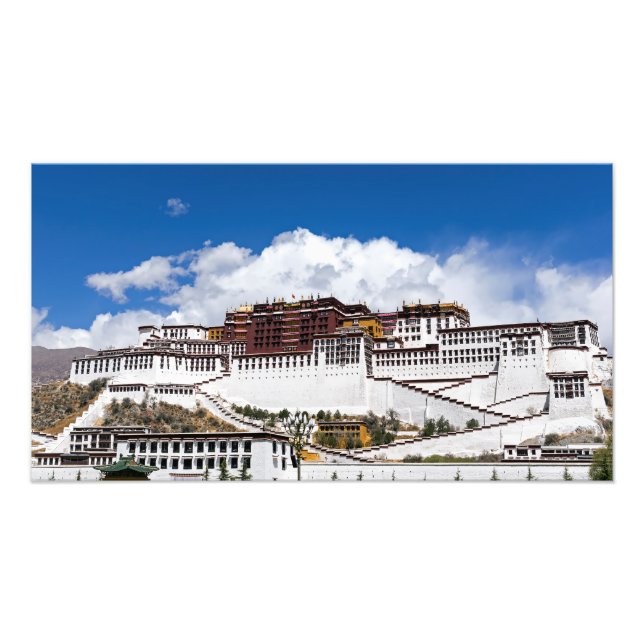 Foto palácio de Potala em Lhasa - Tibete (Frente)