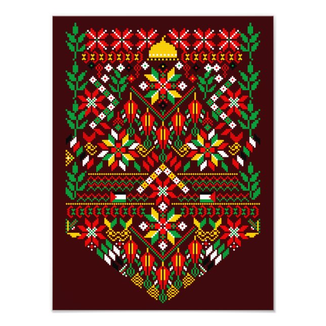 Foto Palestina Tatreez Embroderia Tradicional (Frente)