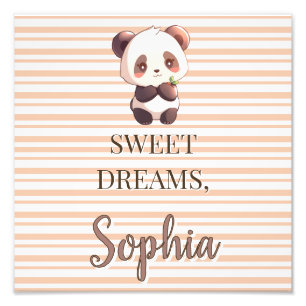 Foto Panda Fofo Personalizado Sonhos Doces