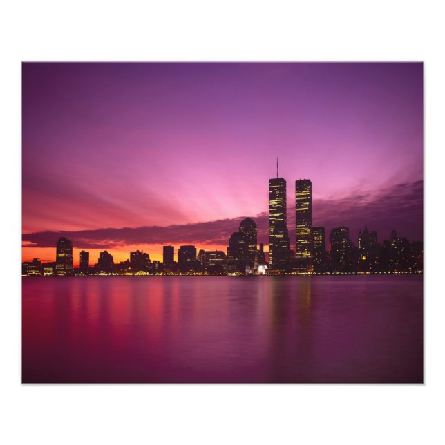 Foto Panorama de Manhattan e Rio Hudson, Nova York, (Frente)