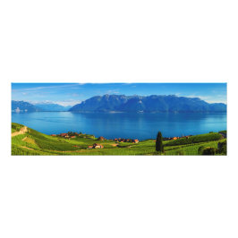 Foto Panorama sobre a região de Lavaux, Vaud, Suiça