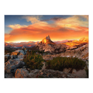 Foto Panorama Sunset do Pico de Tressider - Yosemite