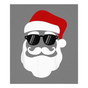 Foto Papai Noel com óculos escuros Design de Natal engr
