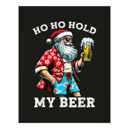 Foto Papai Noel engraçado com óculos de sol e cerveja N