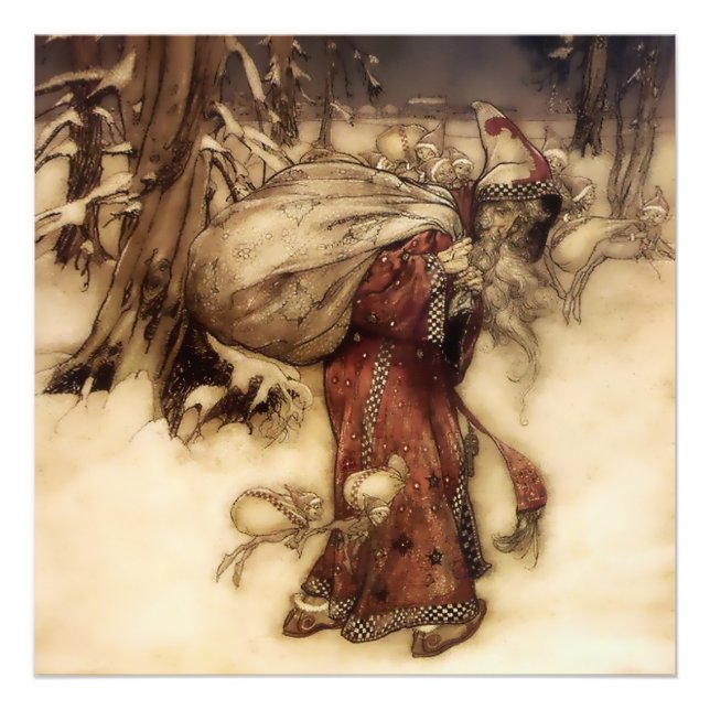 Foto “Papai Noel” por Arthur Rackham (Frente)