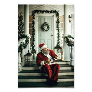Foto Papai Noel tocando música