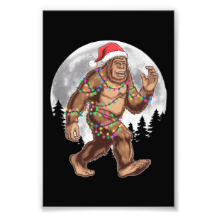 Foto Papais noeis Bigfoot Árvore de Natal Luzes Xmas Sa