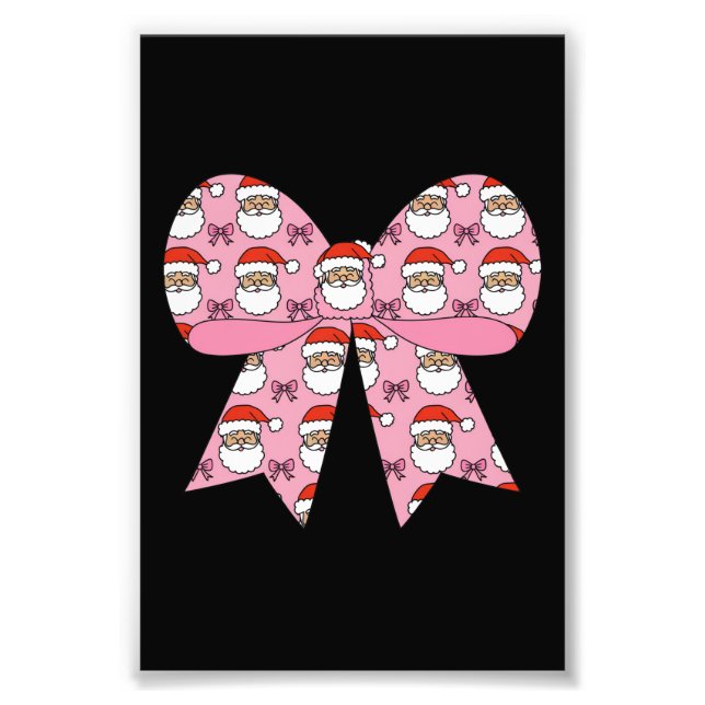 Foto Papais noeis cor-de-rosa Arco coquetel Retro (Frente)