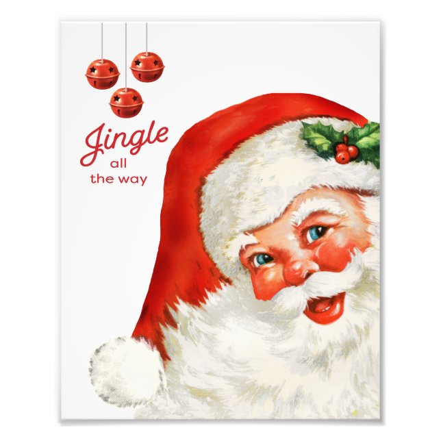 Foto Papais noeis e Jingle Bells Wall Art (Frente)