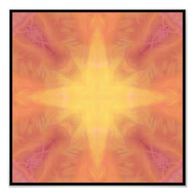 Foto Papel de Poster ET Sunset Star 12x12 Polegadas Qua (Frente)
