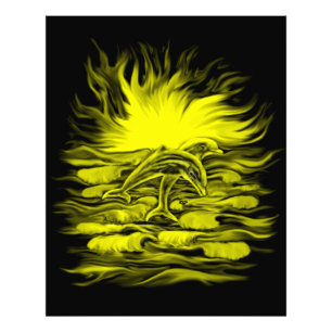 Foto Par de golfinho à luz do sol