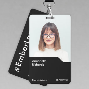 Foto para Crachá 3x5   Cartão Personalizado Vertic