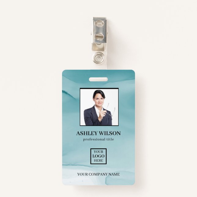 Foto para identificação comercial no Crachá de tin (Frente com Clipe)