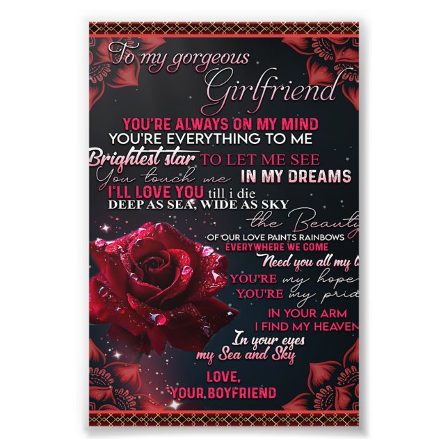 Foto Para o meu presente de aniversário de Namorada, o  (Frente)