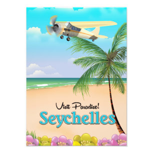 Foto Paraíso da visita! Poster de viagens de Seychelle