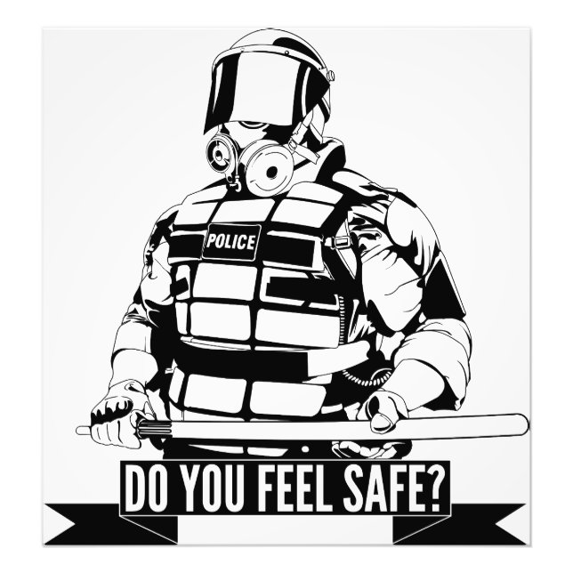 Foto Parar a Brutalidade Policial Arte para Movimentos  (Frente)