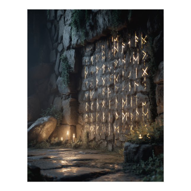 Foto Parede da Caverna da Runa Reluzente (Frente)