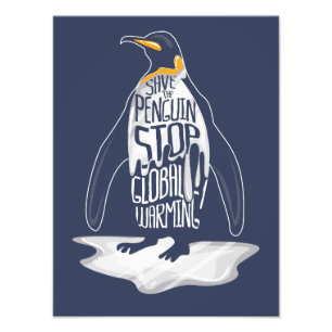 Foto Parem com o aquecimento global salvem os animais m