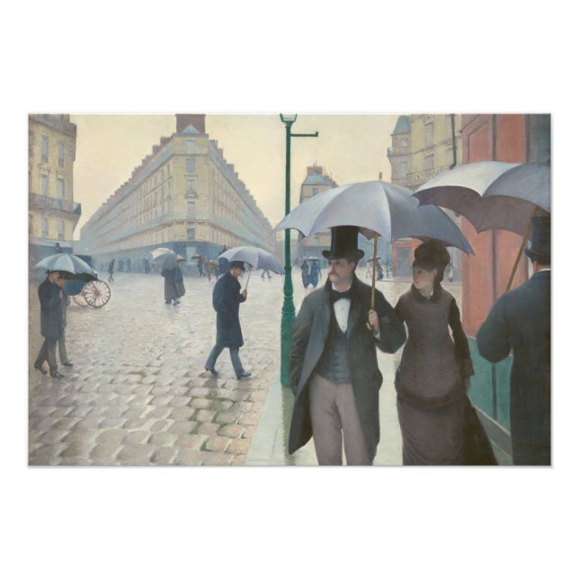 Foto Paris Street; Um Impressionista do Dia da Chuva (Frente)