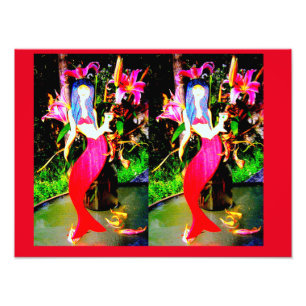 Foto partying vermelho das sereias