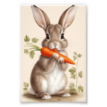 Páscoa Bunny Imprimível Vintage Wall Art