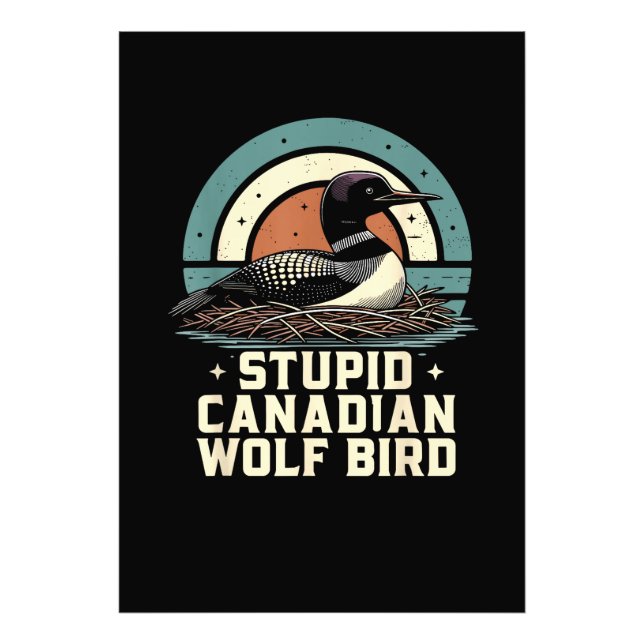 Foto Passaro Lobo Canadense Estúpido (Frente)
