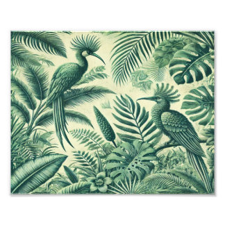 Foto Pássaros Tropicais Heaven_ Vintage metal wall art