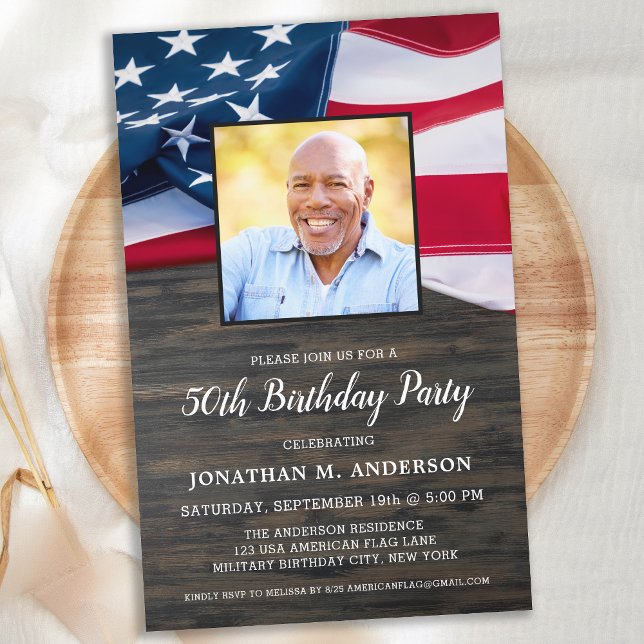 Foto Patriótica de Orçamento Bandeira Americana Bi (Criador carregado)