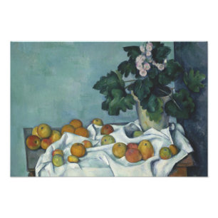 Foto Paul Cezanne - A Vida Estática com Maçãs e um P