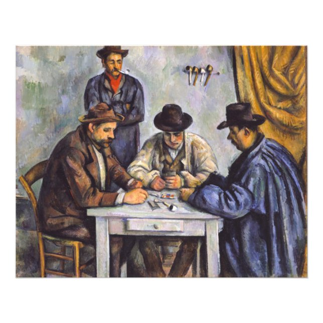 Foto Paul Cezanne - Os Jogadores De Cartão (Frente)