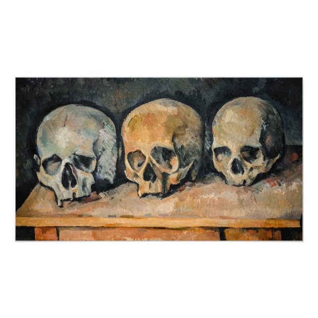 Foto Paul Cezanne - Os Três Crânios  (Frente)