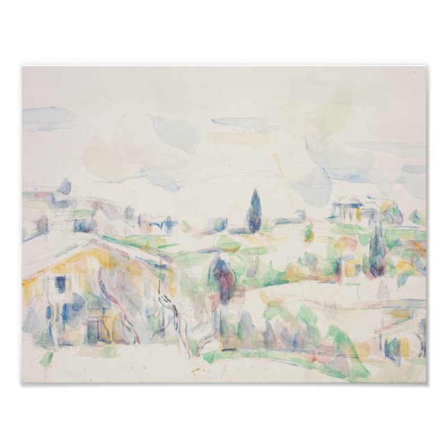 Foto Paul Cezanne - Paisagem na Provença (Frente)