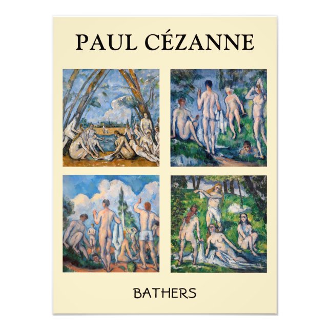 Foto Paul Cezanne - Seleção de Bathers Masterworks (Frente)