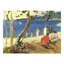 Foto Paul Gauguin Carregadores de frutas na enseada de 