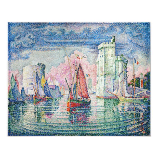 Foto Paul Signac - Entrada de La Rochelle Harbor (Frente)