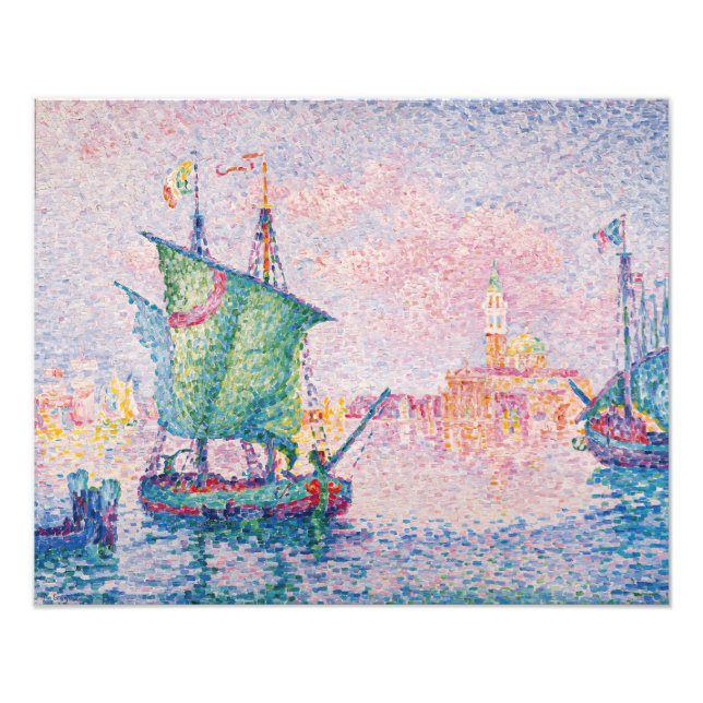 Foto Paul Signac - Veneza, A Nuvem Rosa (Frente)