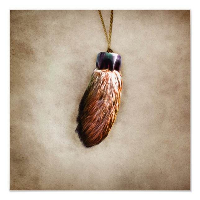 Foto Pé do Coelho Sortudo Castanho (Frente)